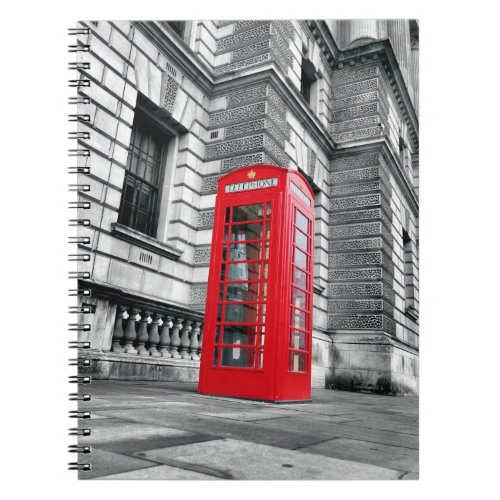 London _ Red Phone Box _  Notebook