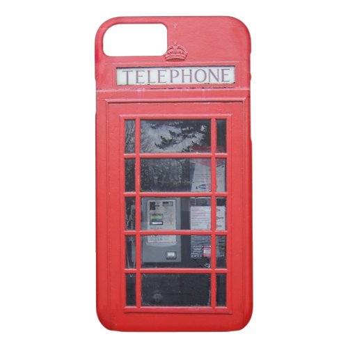 London Red Telephone Box iPhone 87 Case