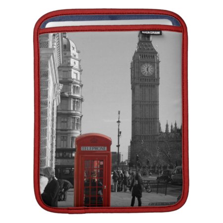 London Red Telephone Box Ipad Sleeve