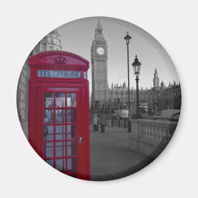 London Red Telephone box Magnet (Front)