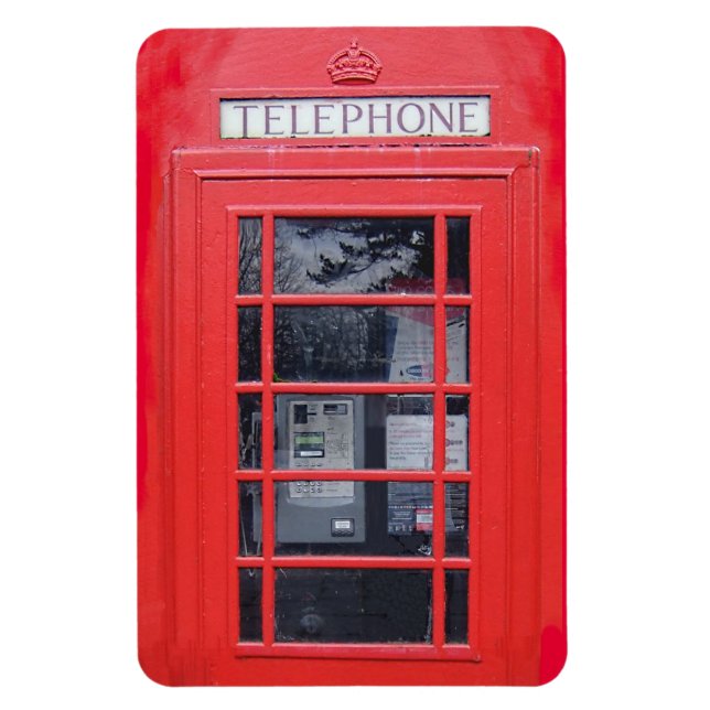 London Red Telephone Box Magnet (Vertical)