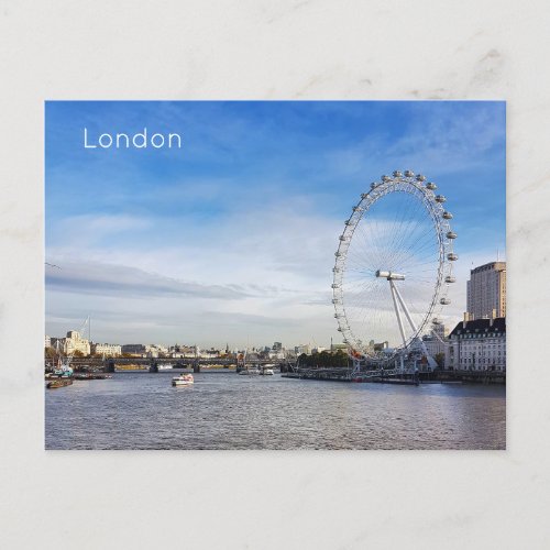 London _ River Thames Holiday Postcard