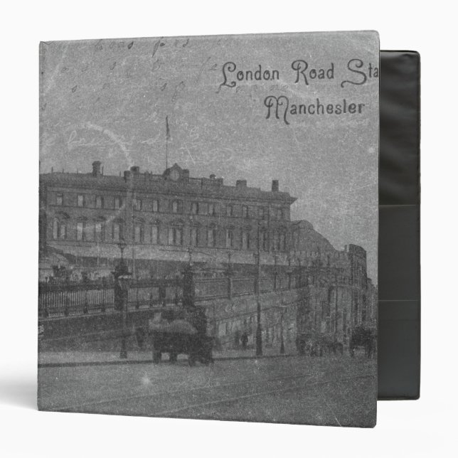 London Road Station, Manchester, c.1910 3 Ring Binder (Front/Inside)