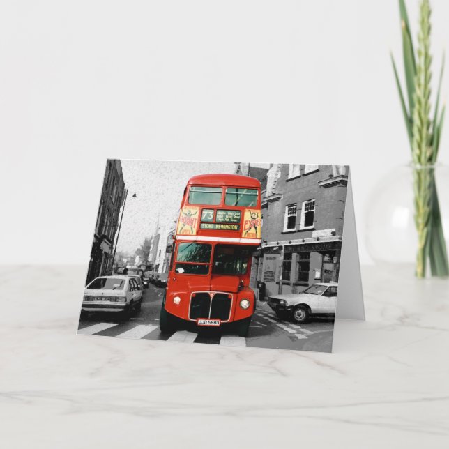 London Routemaster Bus Card (Front)