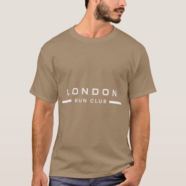 London Run Club England Minimalist Style Design re T-Shirt (Front)