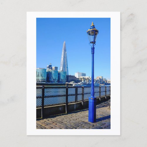 London Shard and Street Lamp Postcard