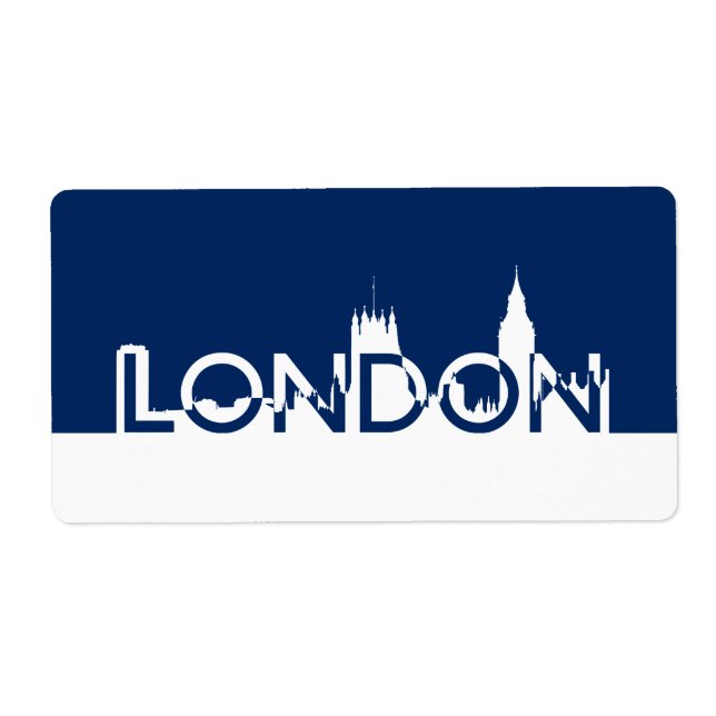 London silhouette label (Front)
