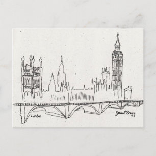 London Sketch Postcard