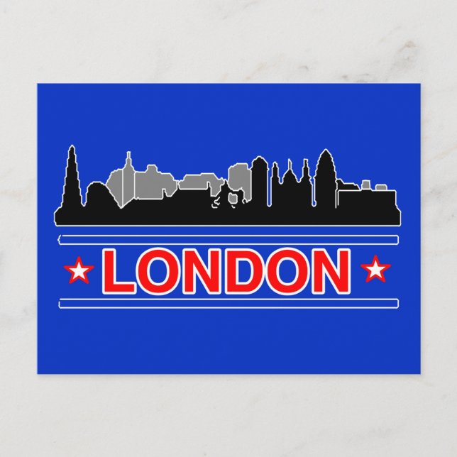 London Sky Line Postcard (Front)