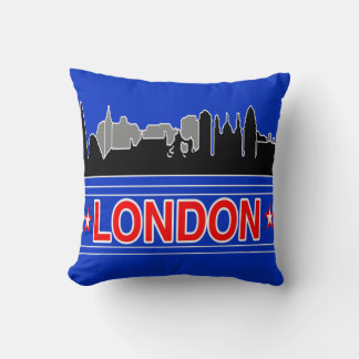 London Sky Line Throw Pillow
