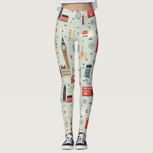 London Skyline Adventure Leggings (Front)