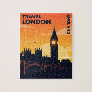 London skyline at sunset with big ben  jigsaw puzzle