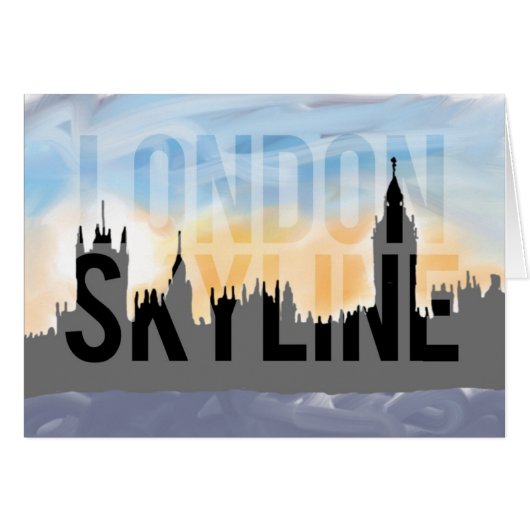 LONDON skyline Cards (Front Horizontal)