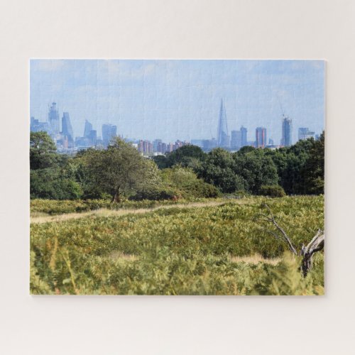 London Skyline from Richmond Park _ 16x20 inch Jigsaw Puzzle