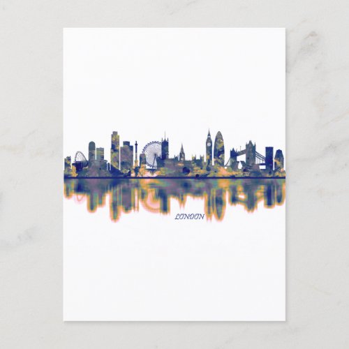 London Skyline Invitation Postcard