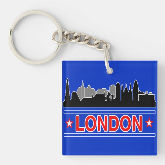 London Skyline  Keychain (Front)