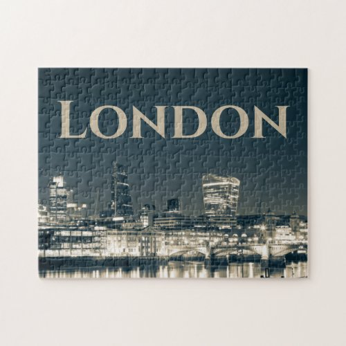 London Skyline Panorama Urban Souvenir Gift Jigsaw Puzzle