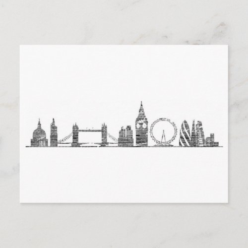 London Skyline Postcard