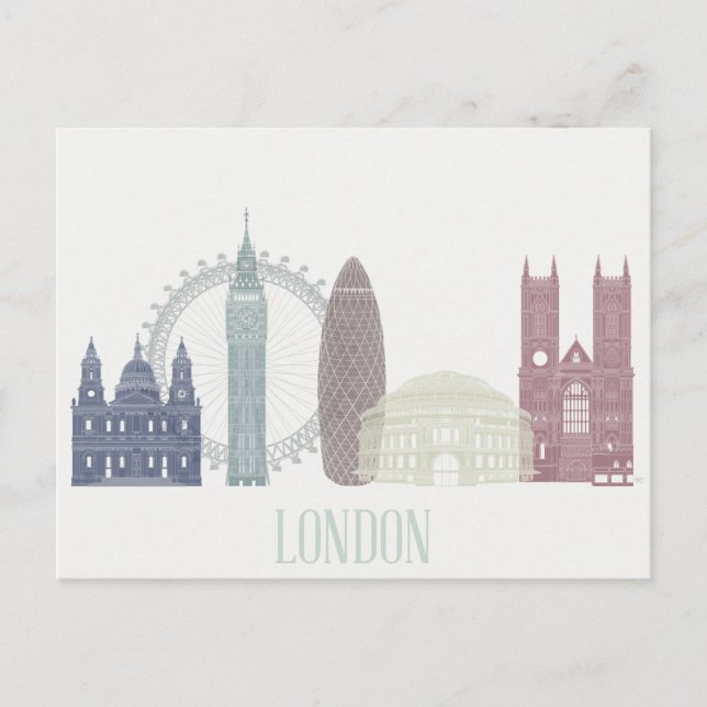 London Skyline Postcard (Front)