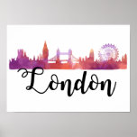 London Skyline Poster at Zazzle