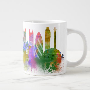London Skyline - Rainbow Giant Coffee Mug