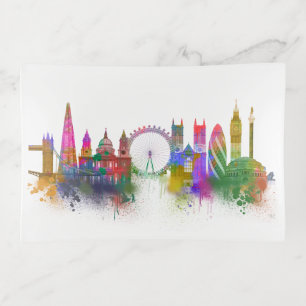 London Skyline - Rainbow Trinket Tray