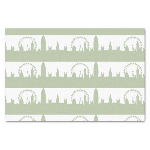 London Skyline Sage tissues paper