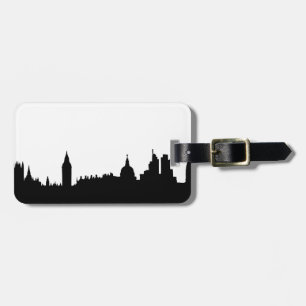 London skyline silhouette cityscape luggage tag