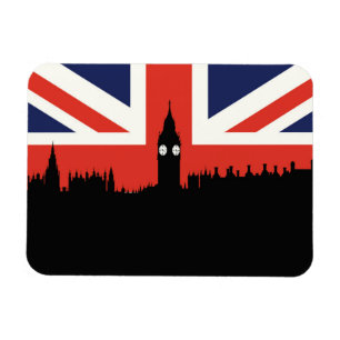 London Skyline   The British Flag Magnet