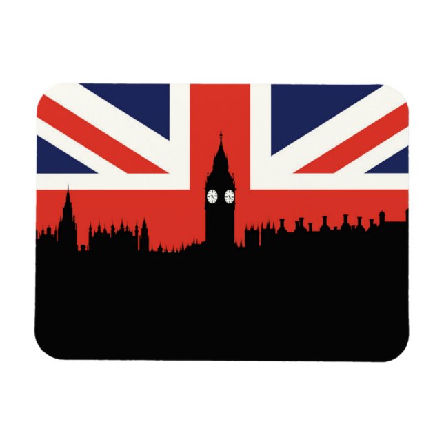 London Skyline | The British Flag Magnet (Horizontal)