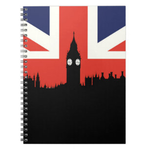 London Skyline   The British Flag Notebook