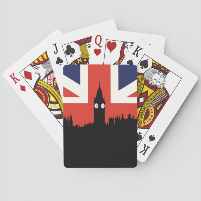 London Skyline | The British Flag Poker Cards (Back)