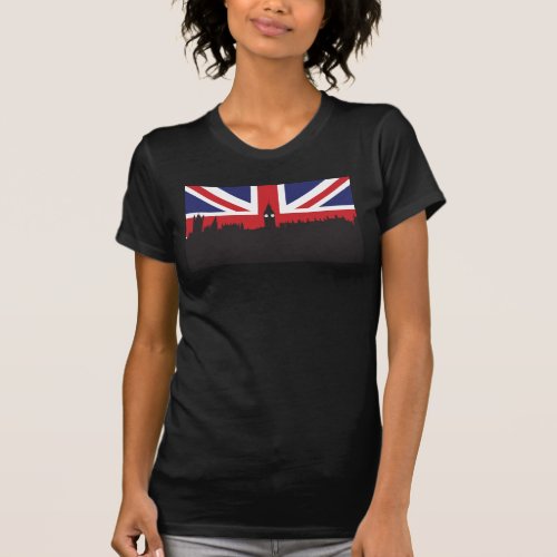 London Skyline  The British Flag T_Shirt