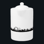 London Skyline Themed  Teapot<br><div class="desc">This design is included in the London,  British Theme Collection. Products in this line may show various British Culture. The London skyline is featured on this Teapot. For more themed products; please see Our other items. Each theme has a range of stylish items with a distinct look.</div>