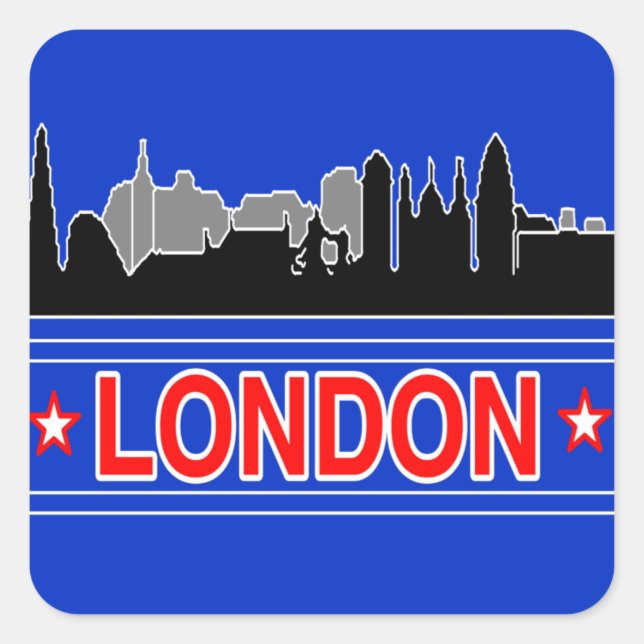 London Skyline  Travel Stickers (Front)