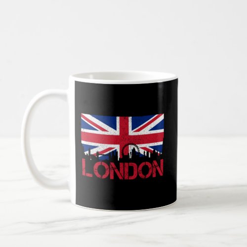 London Skyline Uk United Kingdom Union Jack Englan Coffee Mug