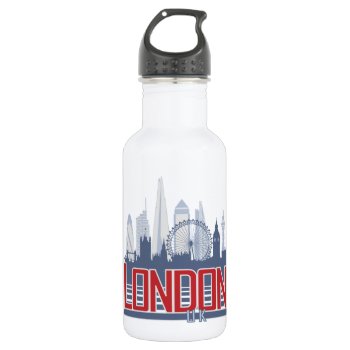 London Skyline Water Bottle by theJasonKnight at Zazzle