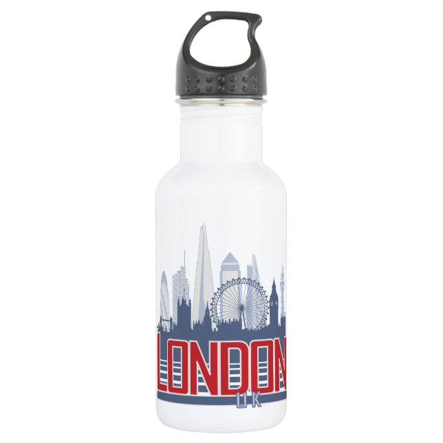 London Skyline Water Bottle (Front)