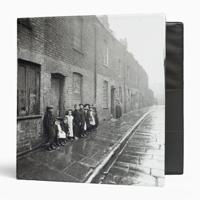 London Slums, c.1900 3 Ring Binder (Front/Inside)