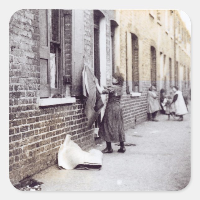 London Slums Square Sticker (Front)