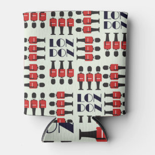 London, soldiers, seamless pattern can cooler