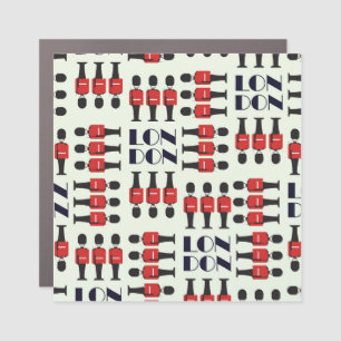 London, soldiers, seamless pattern car magnet