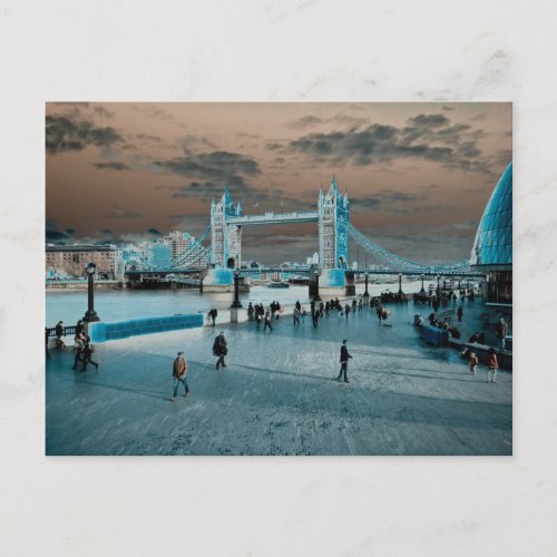 London south Bank selenium toned image Postcard