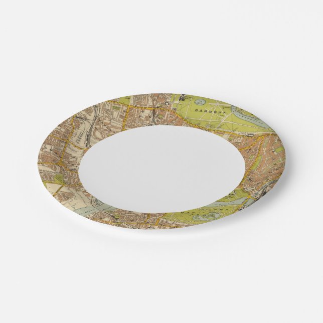 London Southwest Paper Plates (Angled)