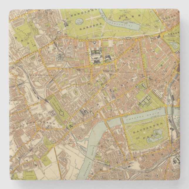 London Southwest Stone Coaster (Front)