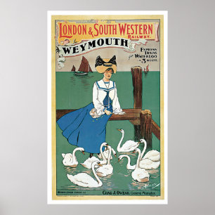 London & Southwestern ~ Weymouth Poster