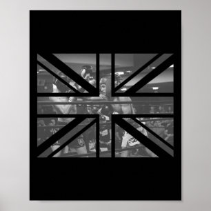 London Souvenir British Flag Boxing Match Funky Co Poster