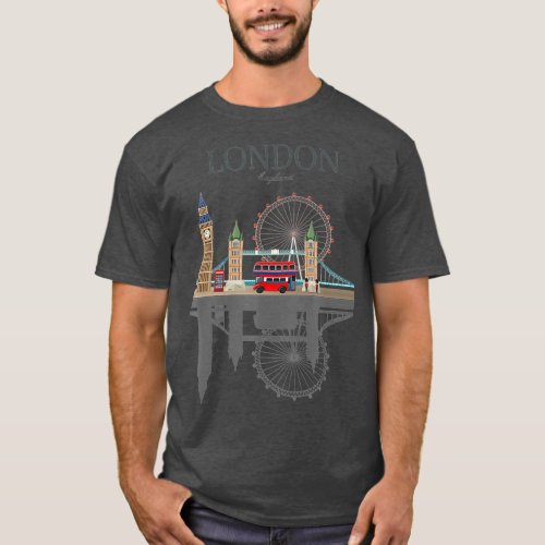 London Souvenir City Vintage British UK Men Gift T_Shirt