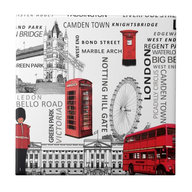 London souvenir merged.jpg ceramic tile (Front)