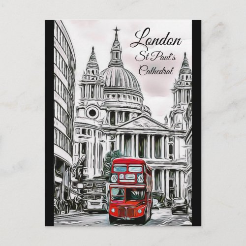 London St Pauls Cathedral Postcard Keepsake